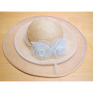 Anita Pineault Wide Brim Hat Bow Derby Cocktail Church Weddings Formal Dressy